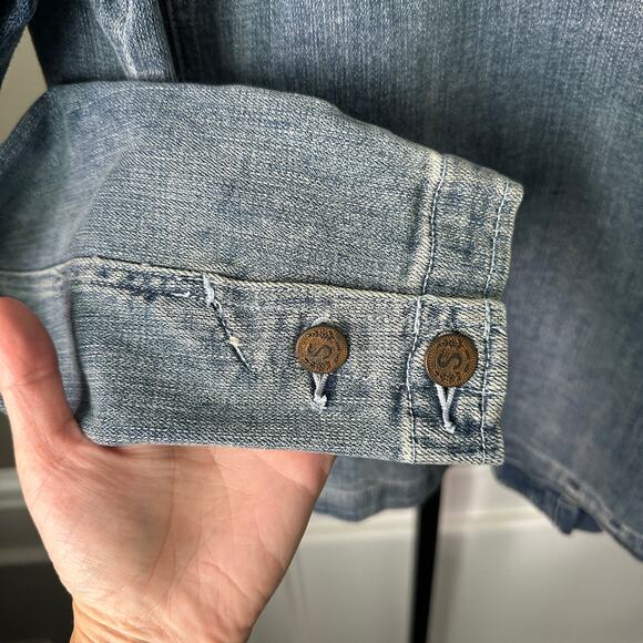 Sundance Jean Button Down Jacket Medium - Picture 6 of 6